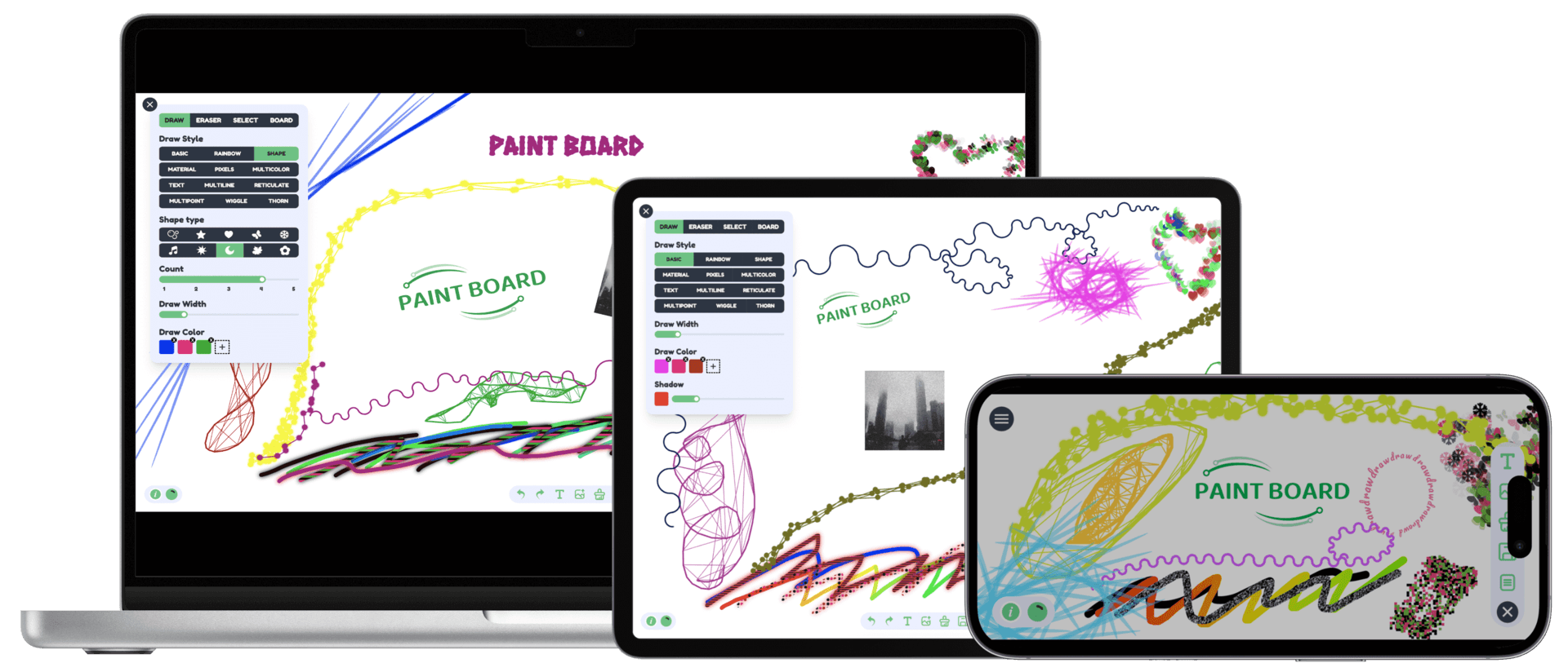 PAINT-BOARD: 一款开源免费的 Web 端创意画板