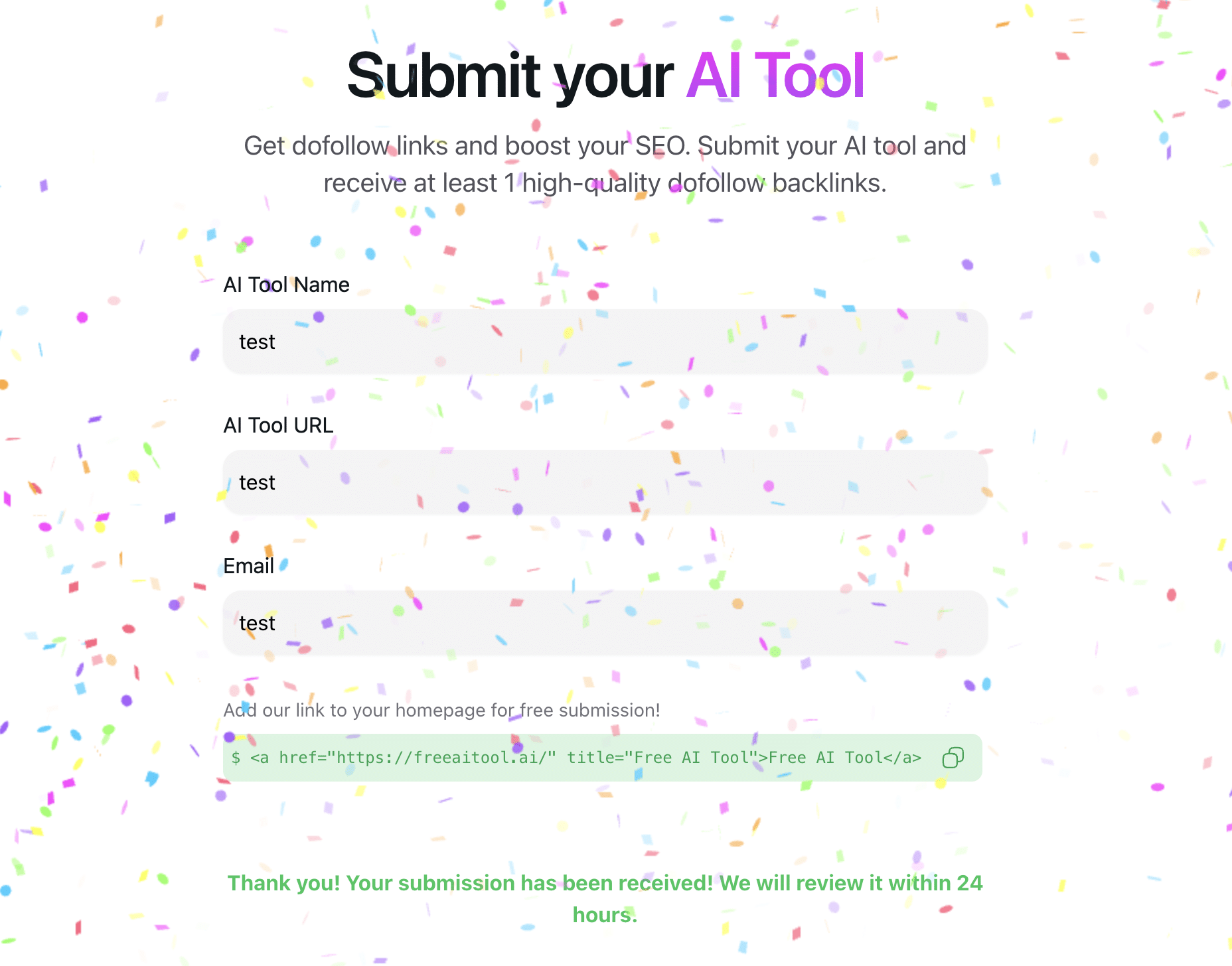 跟风用 cursor 做了 AI 导航站，来试试我的撒花效果！