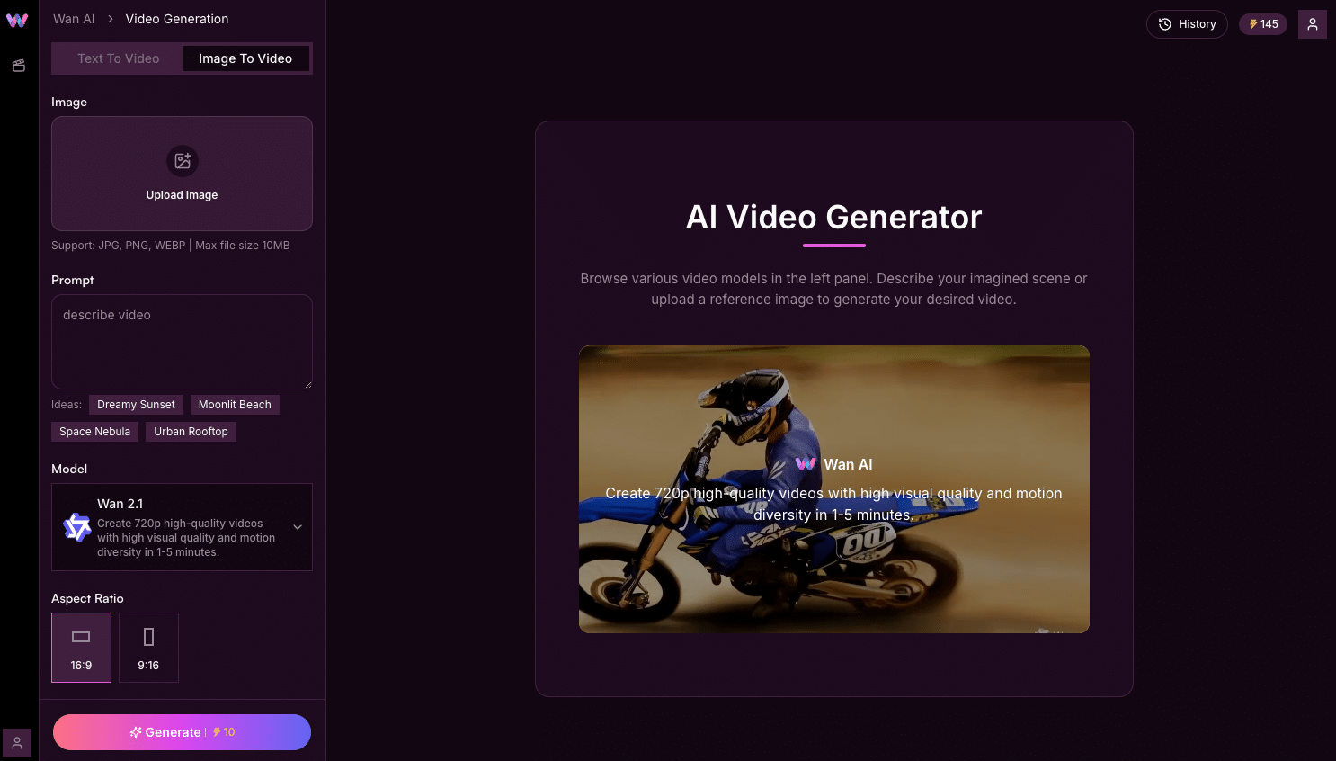 Wan21.net - AI 驱动的视频创作平台