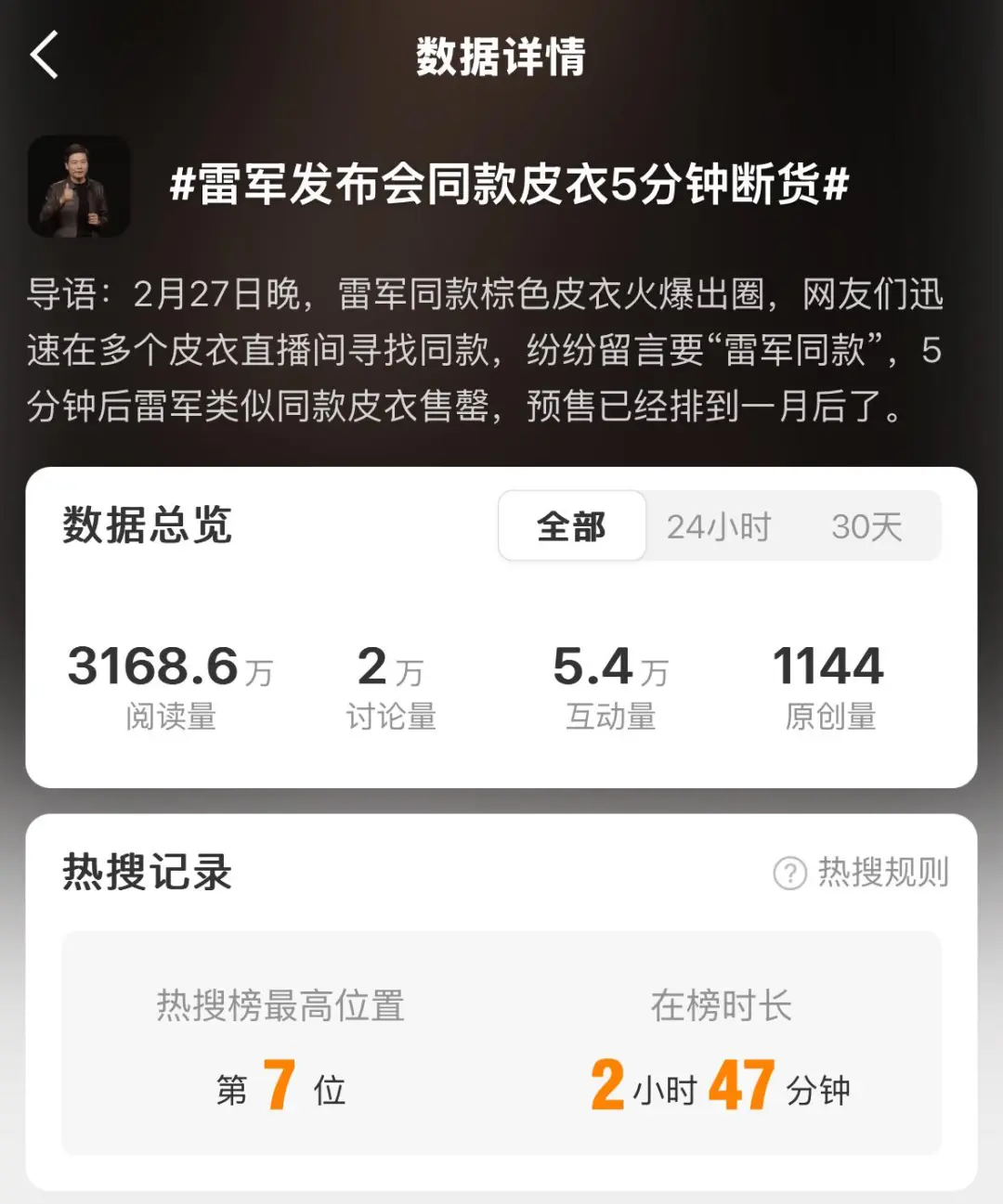 「雷总同款」那么火，皮衣生意为什么依旧不好做？