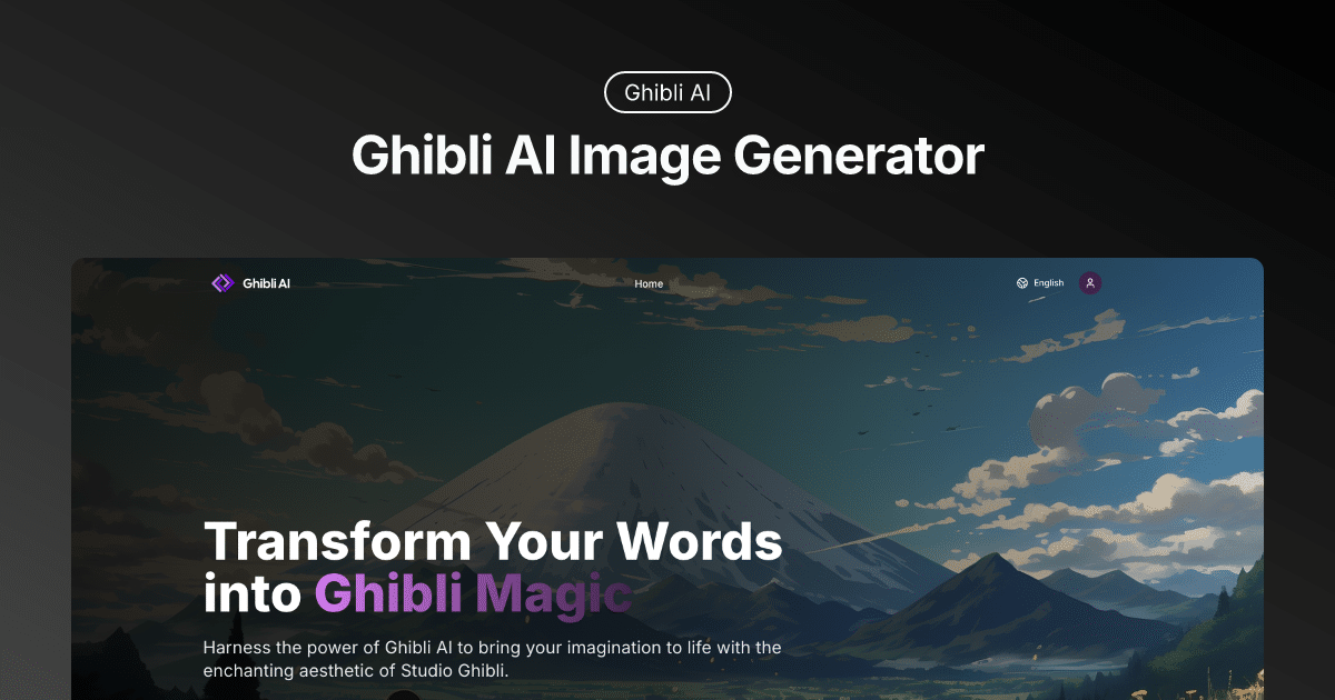 如何使用 GhibliAI.co 将普通照片转换成吉卜力风格艺术图像