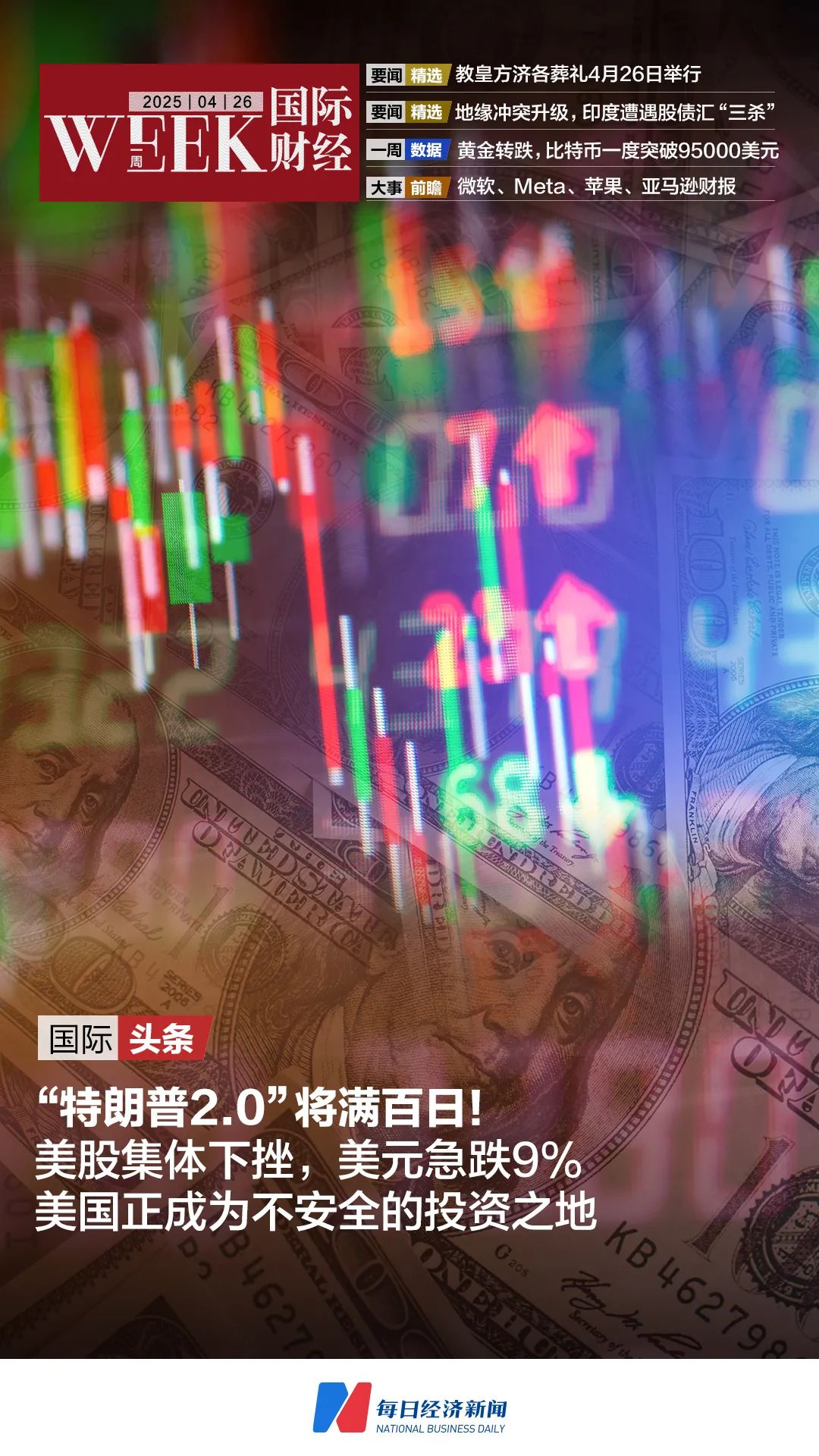 教皇方济各葬礼4月26日在梵蒂冈举行；地缘冲突升级，印度遭遇股债汇「三杀」；苹果、微软等科技巨头财报来袭 | 一周国际财经