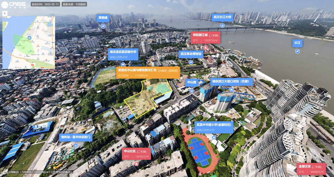 武汉武昌区核心区一住宅地块溢价30.59% 成交