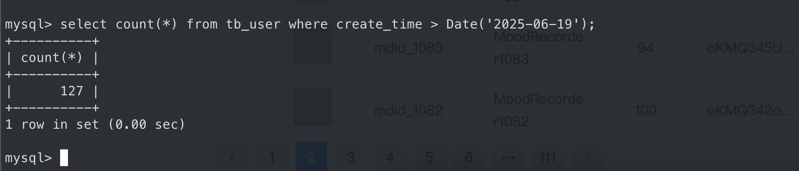 今天用户增长幅度让我又有动力了，新增 127 位