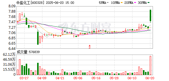 中盐化工拟同意中盐碱业股东减资 预计构成重大资产重组