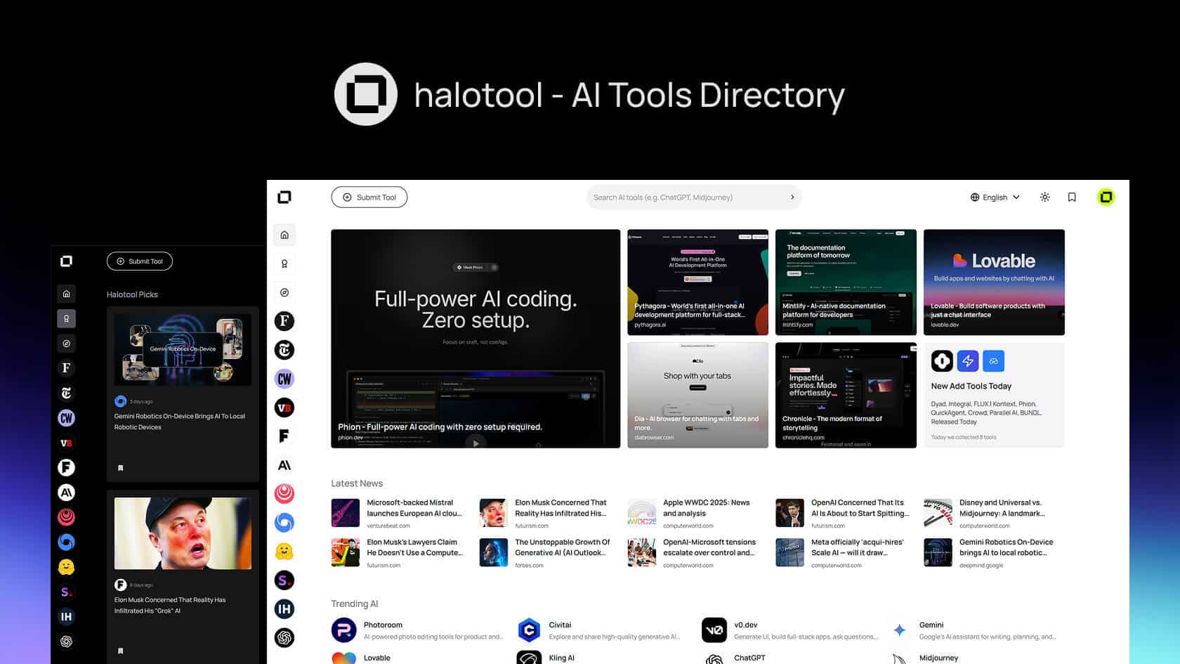 【新人作品】做了一个 AI 工具导航站：halotool.com，欢迎交流