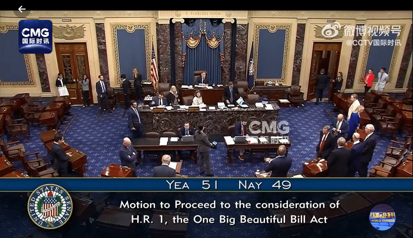 「大而美」法案，接近通过！特朗普抨击「倒戈」共和党参议员！马斯克：美国将被债务奴役