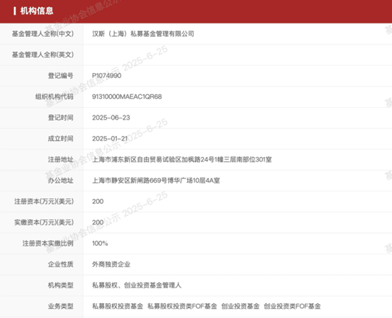 外资加速布局中国市场：商业地产巨头汉斯集团旗下私募完成备案