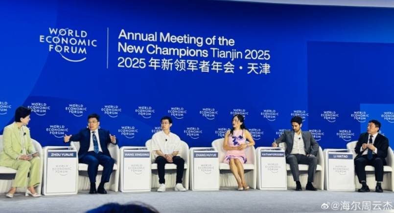 王兴兴：宇树科技年营收已超10亿元，员工上千名！在达沃斯论坛与周云杰对谈，称期待与海尔合作！公司估值已超百亿