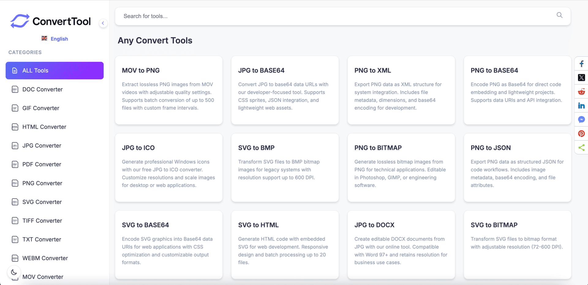 ConvertTool 在线转换工具，已支持 300+ 小工具