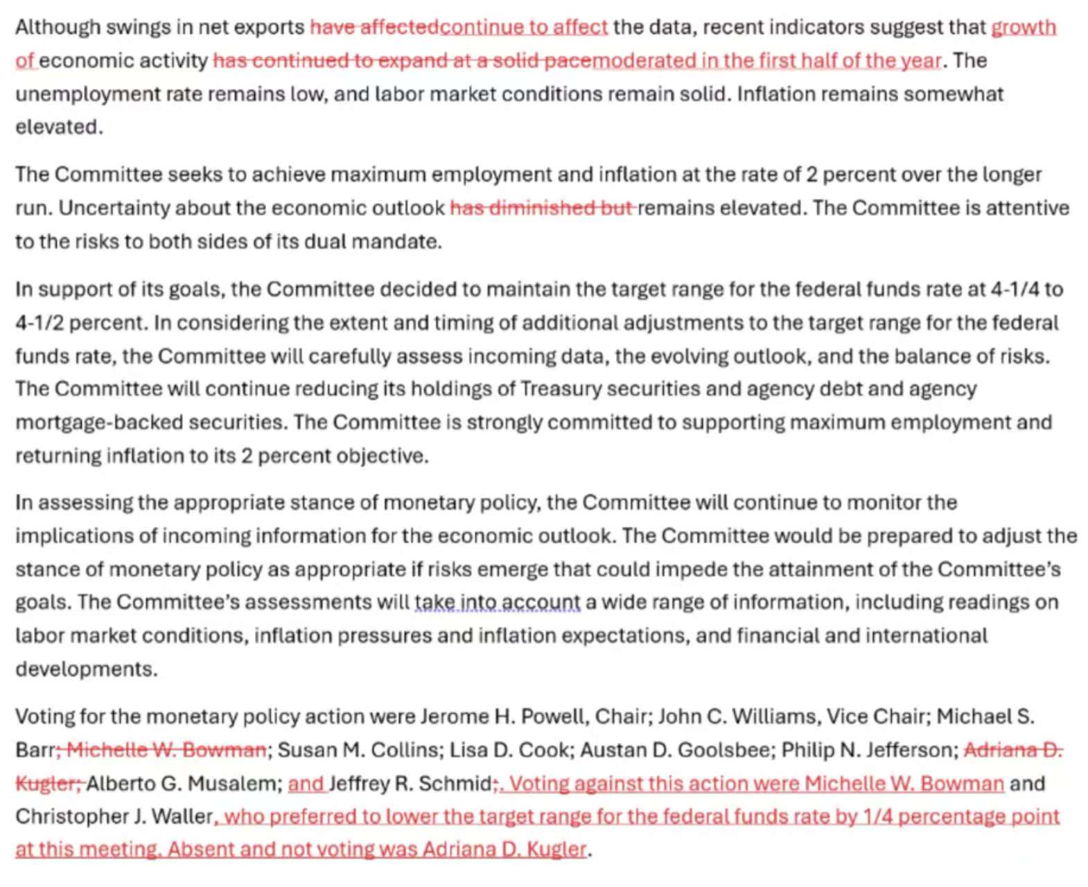 美联储继续维持利率不变 并未发出9月降息信号