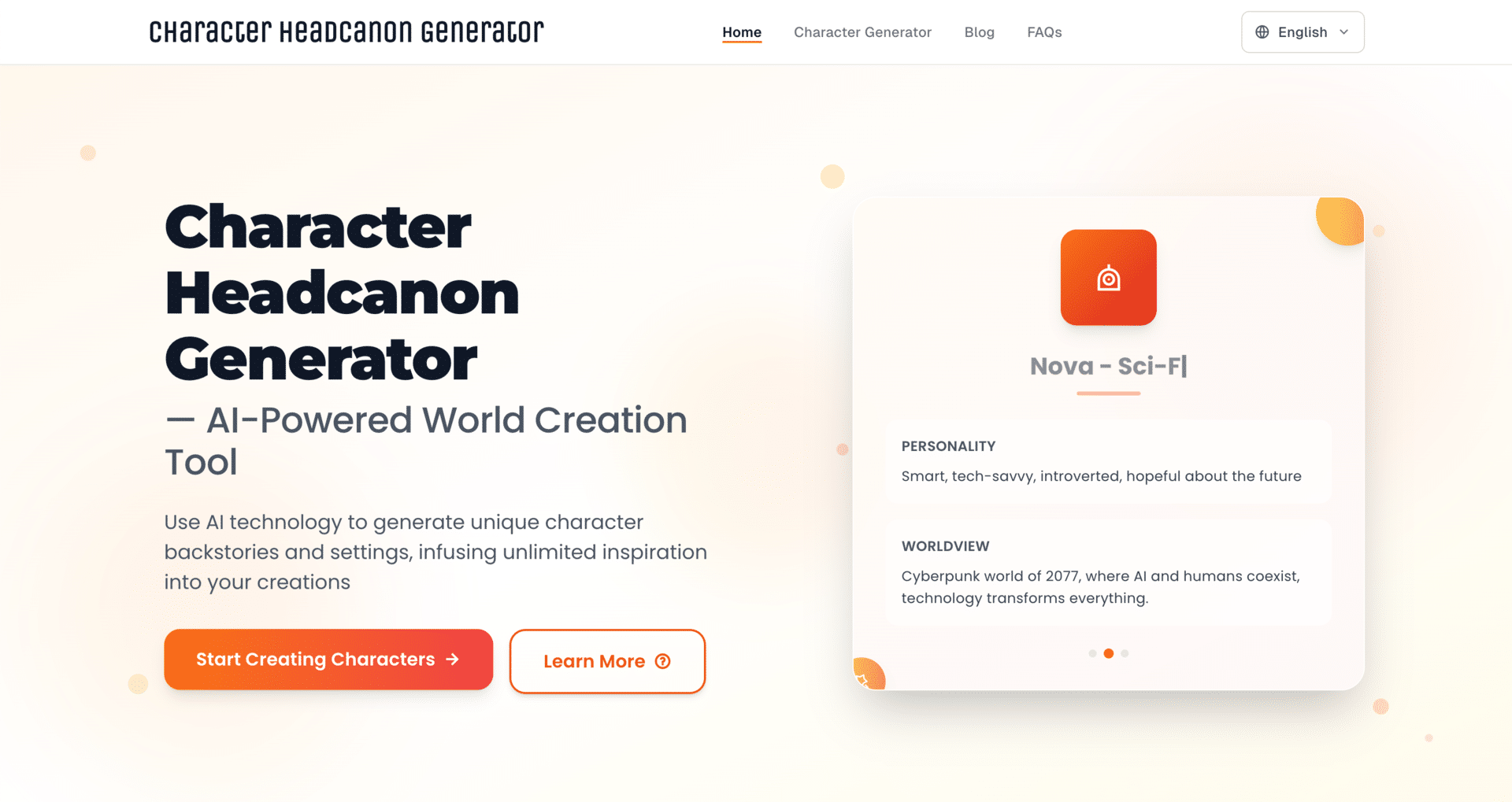 一周上线的 AI 小工具：Headcanon Generator —— 帮你生成角色脑洞设定！