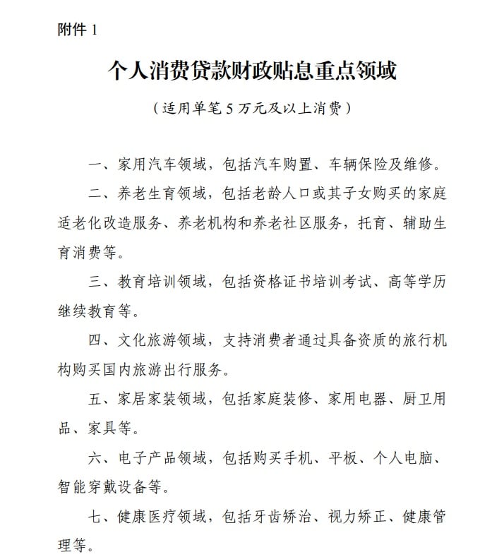 利好！个人消费贷贴息来了！贴息范围、标准明确