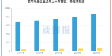 【读财报】家用电器行业半年报：营收利润双增长 美的、格力、海尔利润超百亿
