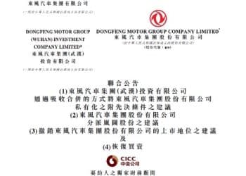 东风集团股份拟私有化退市 岚图汽车将以介绍方式登陆港股