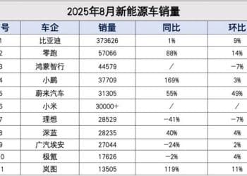8月新能源车销量成绩出炉：蔚来表现亮眼创新高，但理想掉队了