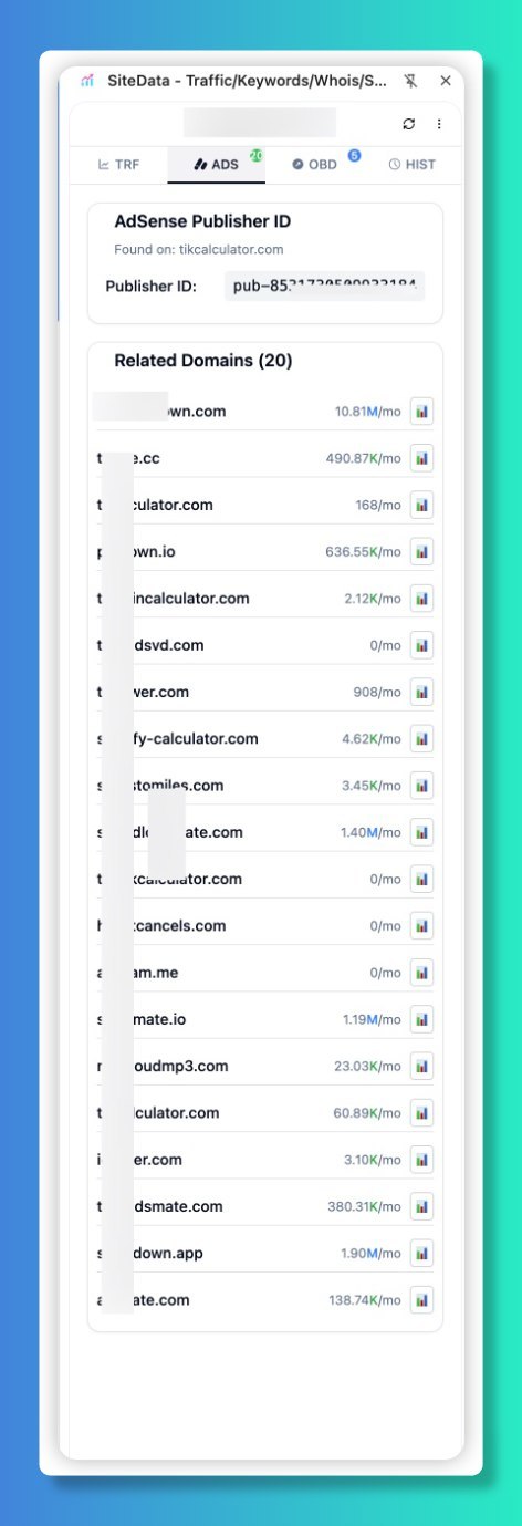AdSense 反查