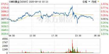 纽约期金站上3700美元/盎司 再创历史新高