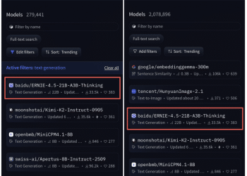 开源即登顶！百度文心思考模型ERNIE-4.5-21B-A3B-Thinking登顶HuggingFace全球模型趋势榜