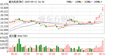 AI的风猛吹存储芯片：美光科技、闪迪暴拉七连阳