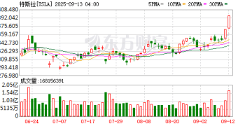 特斯拉首席执行官马斯克买入超过250万股股票