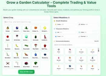Grow a Garden Tools，做了一个网站练练手，看看效果如何