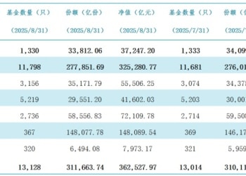 公募总规模首次突破36万亿 股基猛增6300亿一枝独秀