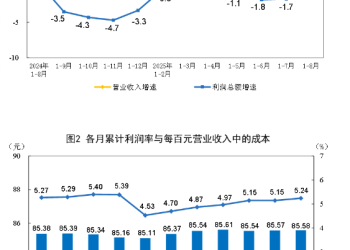 国家统计局：2025年1—8月份全国规模以上工业企业利润增长0.9%