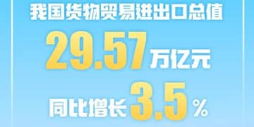 进出口总值超29万亿元 今年前8个月我国货物贸易实现平稳增长