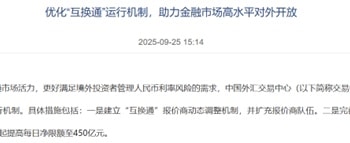 提高每日净限额！「互换通」运行机制迎优化