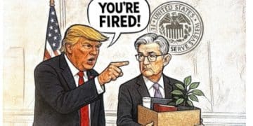 又打算干什么？特朗普发布「解雇鲍威尔」的漫画