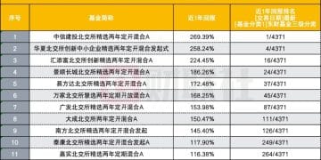 权益基金「业绩新贵」 主动型北交所基金一年全部翻倍 最高收益269%