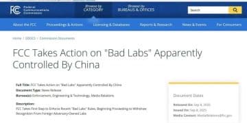 科技霸凌！FCC宣布撤销中国信通院等多家中国实验室测试认证许可