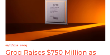 AI芯片黑马Groq融资狂吸7.5亿美元 估值直冲69亿