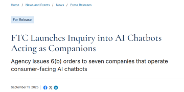 AI陪伴成隐忧?美FTC宣布调查聊天机器人对未成年人风险