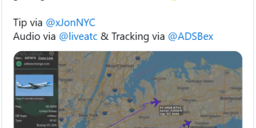 特朗普专机惊魂！纽约上空差点与客机相撞