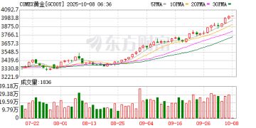 金价又创历史新高！COMEX黄金期货升破4000美元/盎司
