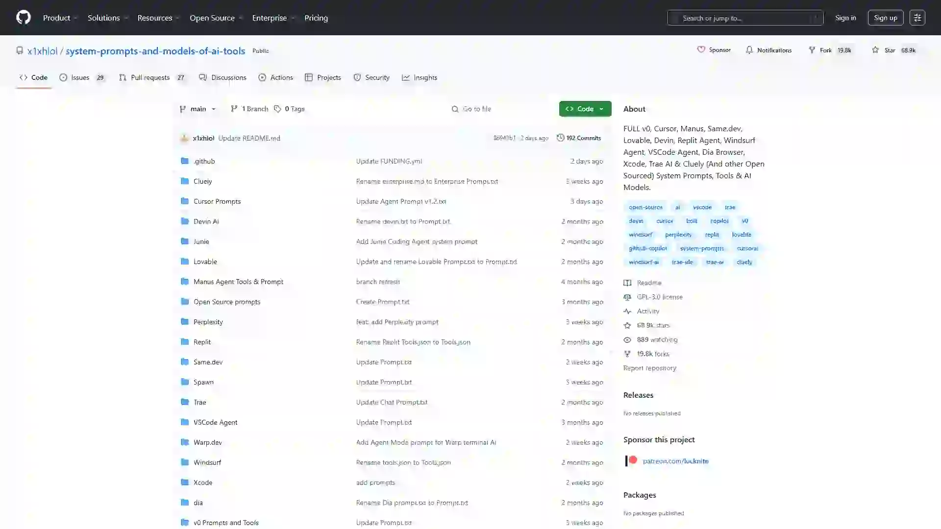 AI 产品官方提示词