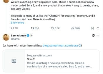 更精准更可控 Sora 2来了！OpenAI：迈入视频领域的「GPT-3.5时刻」