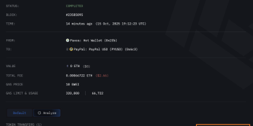 币圈又出大洋相：价值300万亿美元的PayPal稳定币被错误铸造