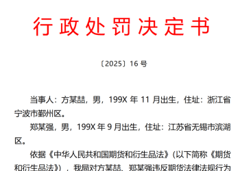 罕见！发布不实信息借机做空，两名「90后」收罚单