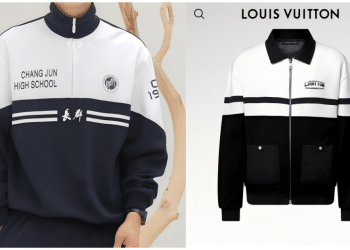 全国已售罄！1.6万元LV大衣被指撞衫86元中学校服，配色和条纹都很相似，官方客服：系秋冬限定款，由品牌设计师亲自设计