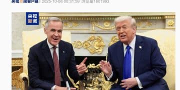 特朗普在白宫会见卡尼，再次暗示将吞并加拿大！卡尼回应