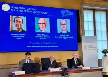 2025年诺贝尔化学奖揭晓，三位科学家获奖！将平分836万元奖金