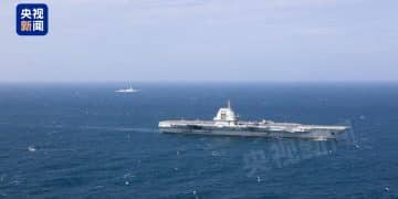 现场画面来了！福建舰开展海上实兵训练