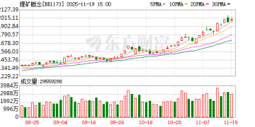 碳酸锂价格狂飙！锂矿概念逆市走强 板块12股股价翻倍