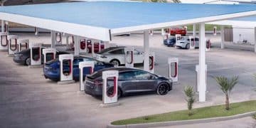 特斯拉全球最大超级充电站全面投入运营 有164根V4超级充电桩