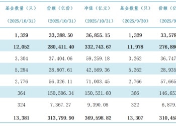 再攀历史新高！公募基金10月规模逼近37万亿 货基与QDII为增长主力