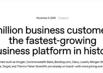 OpenAI官宣：全球企业客户突破100万！公司首席财务官：短期「没有上市打算」，市场对人工智能领域泡沫担忧过度