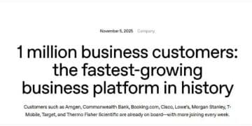 OpenAI官宣：全球企业客户突破100万！公司首席财务官：短期「没有上市打算」，市场对人工智能领域泡沫担忧过度